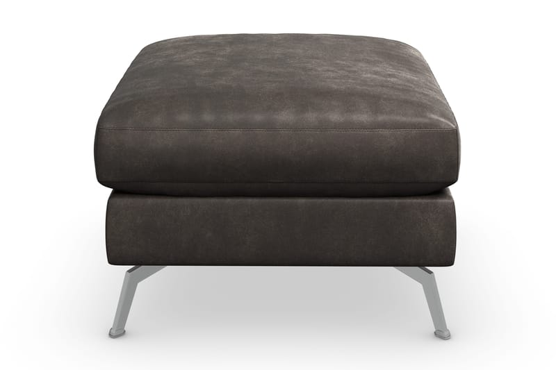 Ocean Lyx Fotpall - Svart/Läder - Möbler - Fåtölj & stolar - Pall & puff - Fotpallar