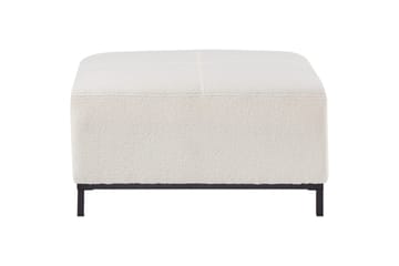 Fotpall Oslo Vit/Svart - Vit/Svart - Möbler - Fåtölj & stolar - Pall & puff - Fotpallar