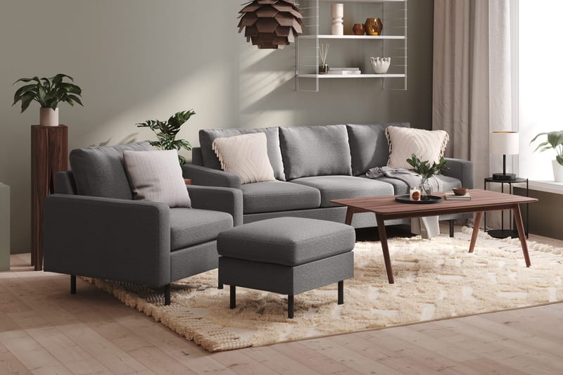 Peppe Fotpall - Ljusgrå - Möbler - Fåtölj & stolar - Pall & puff - Fotpallar