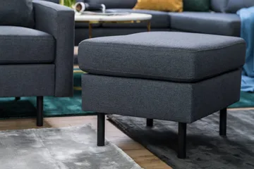 Peppe Fotpall - Mörkgrå - Möbler - Fåtölj & stolar - Pall & puff - Fotpallar