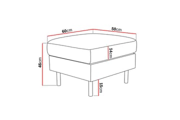Peppe Fotpall - Mörkgrå - Möbler - Fåtölj & stolar - Pall & puff - Fotpallar