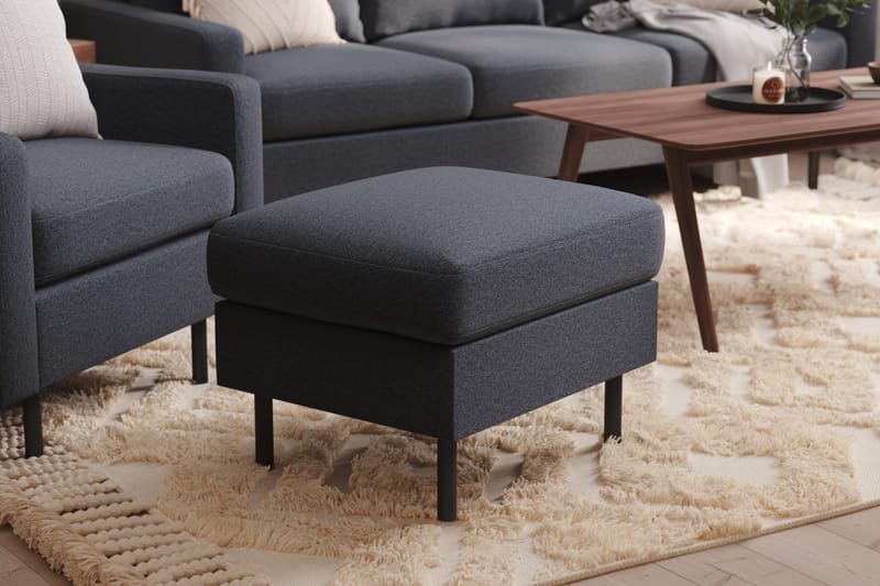 Peppe Fotpall - Mörkgrå - Möbler - Fåtölj & stolar - Pall & puff - Fotpallar