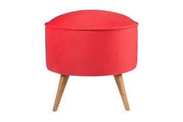 Phyllisann Fotpall - Röd - Möbler - Fåtölj & stolar - Pall & puff - Fotpallar