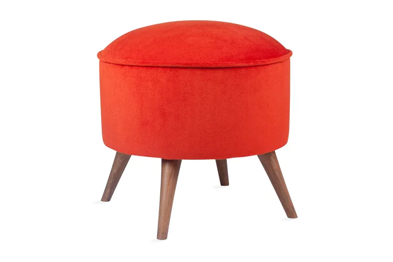 Phyllisann Fotpall - Röd - Möbler - Fåtölj & stolar - Pall & puff - Fotpallar