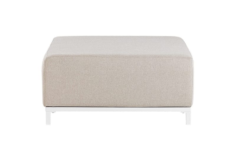 Fotpall Rovigo Beige/vit - Beige/vit - Möbler - Fåtölj & stolar - Pall & puff - Fotpallar