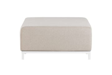 Fotpall Rovigo Beige/vit - Beige/vit - Möbler - Fåtölj & stolar - Pall & puff - Fotpallar