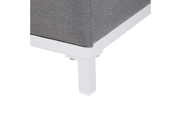 Fotpall Rovigo Grå/vit - Grå/vit - Möbler - Fåtölj & stolar - Pall & puff - Fotpallar