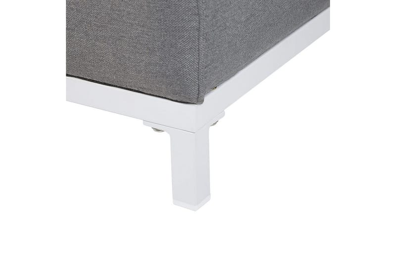 Fotpall Rovigo Grå/vit - Grå/vit - Möbler - Fåtölj & stolar - Pall & puff - Fotpallar