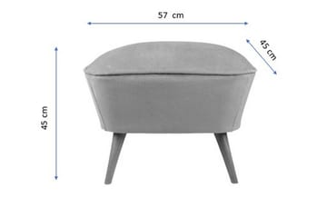 Saberi Fotpall - Gul - Möbler - Fåtölj & stolar - Pall & puff - Fotpallar