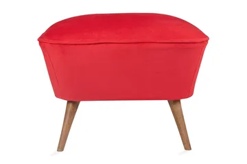 Saberi Fotpall - Röd - Möbler - Fåtölj & stolar - Pall & puff - Fotpallar