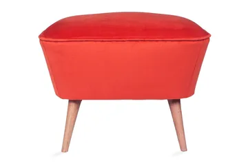 Saberi Fotpall - Röd - Möbler - Fåtölj & stolar - Pall & puff - Fotpallar