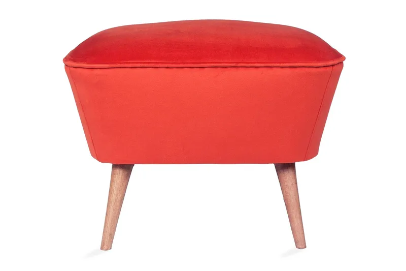 Saberi Fotpall - Röd - Möbler - Fåtölj & stolar - Pall & puff - Fotpallar