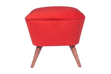 Saberi Fotpall - Röd - Möbler - Fåtölj & stolar - Pall & puff - Fotpallar