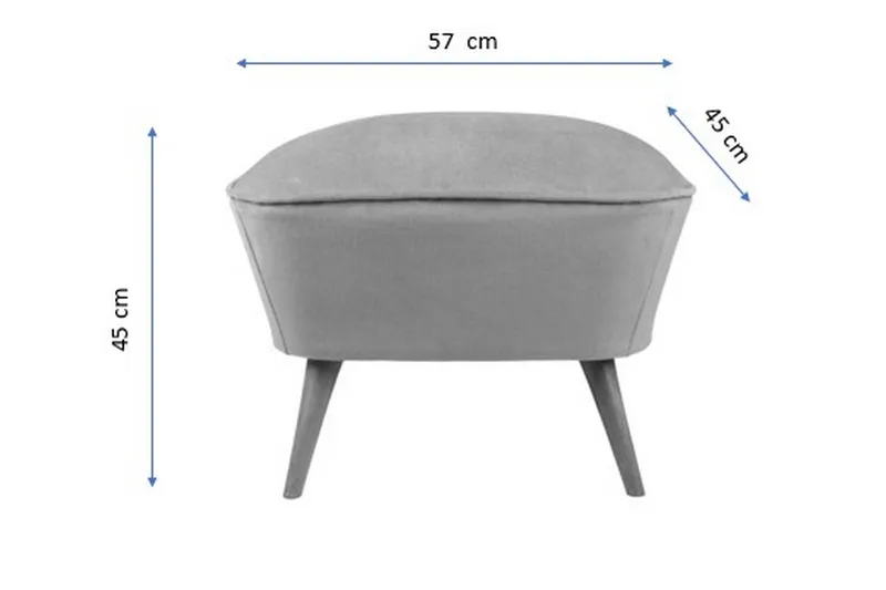 Saberi Fotpall - Turkos - Möbler - Fåtölj & stolar - Pall & puff - Fotpallar