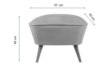 Saberi Fotpall - Turkos - Möbler - Fåtölj & stolar - Pall & puff - Fotpallar