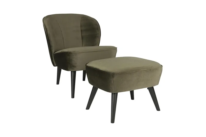 Serra Fotpall - Grön - Möbler - Fåtölj & stolar - Pall & puff - Fotpallar