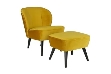 Serra Fotpall - Ockra - Möbler - Fåtölj & stolar - Pall & puff - Fotpallar