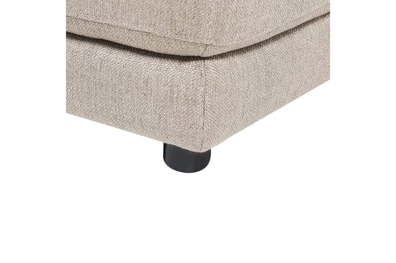 Fotpall Sigtuna Beige/svart - Beige/svart - Möbler - Fåtölj & stolar - Pall & puff - Fotpallar