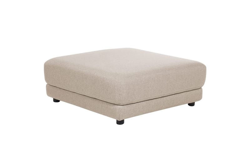 Fotpall Sigtuna Beige/svart - Beige/svart - Möbler - Fåtölj & stolar - Pall & puff - Fotpallar