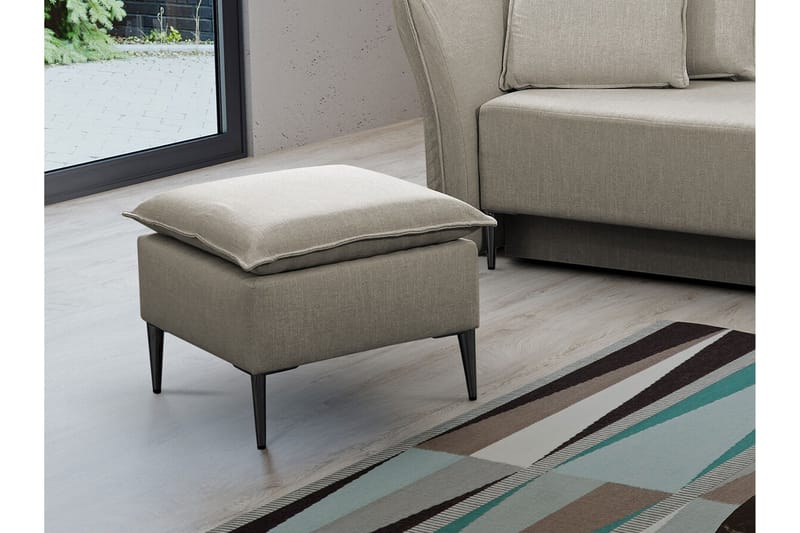 Staffin Fotpall 50 cm beige - Möbler - Fåtölj & stolar - Pall & puff - Fotpallar