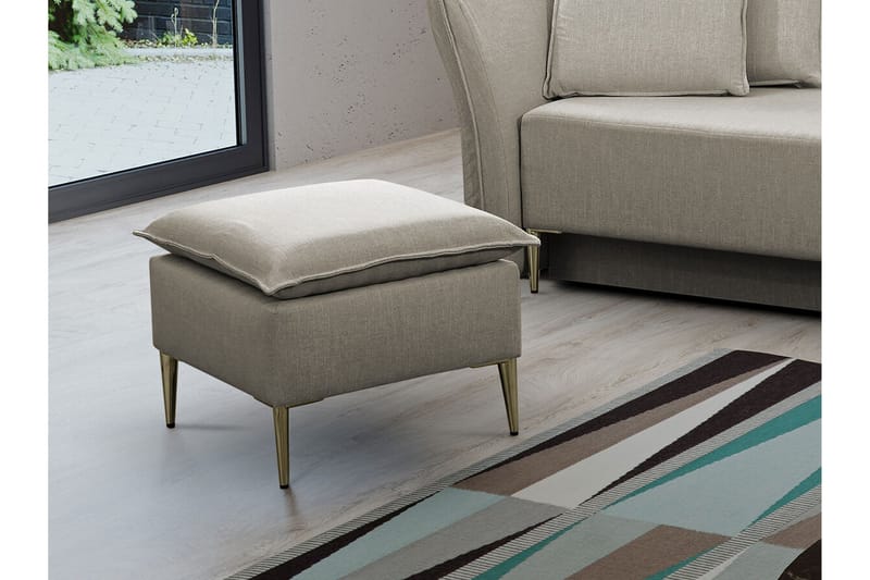 Staffin Fotpall 50 cm beige - Möbler - Fåtölj & stolar - Pall & puff - Fotpallar