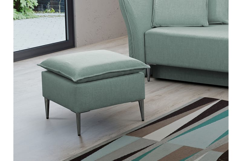 Staffin Fotpall 50 cm Dark Blue/Light Blue - Möbler - Fåtölj & stolar - Pall & puff - Fotpallar