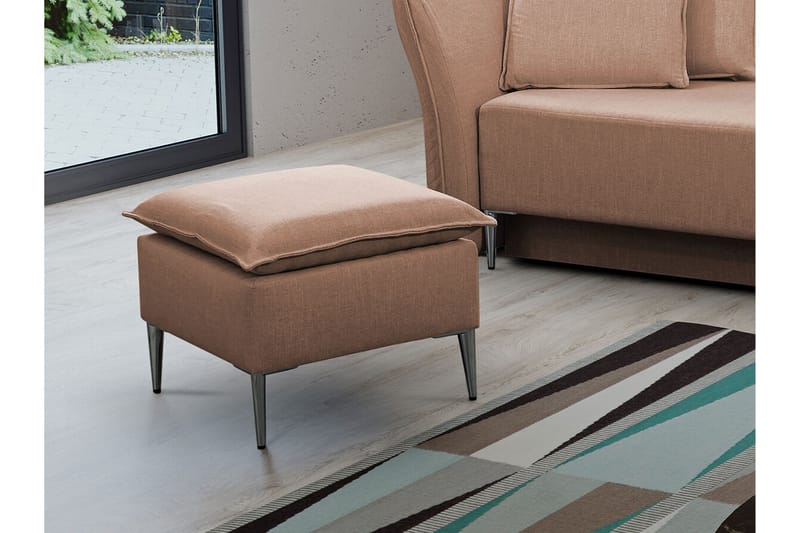 Staffin Fotpall 50 cm Light brown - Möbler - Fåtölj & stolar - Pall & puff - Fotpallar