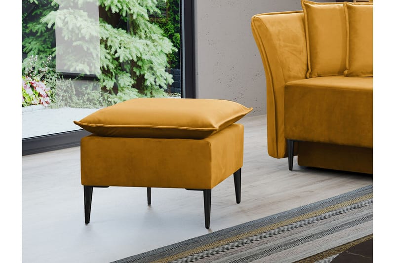 Staffin Fotpall 50 cm Yellow - Möbler - Fåtölj & stolar - Pall & puff - Fotpallar