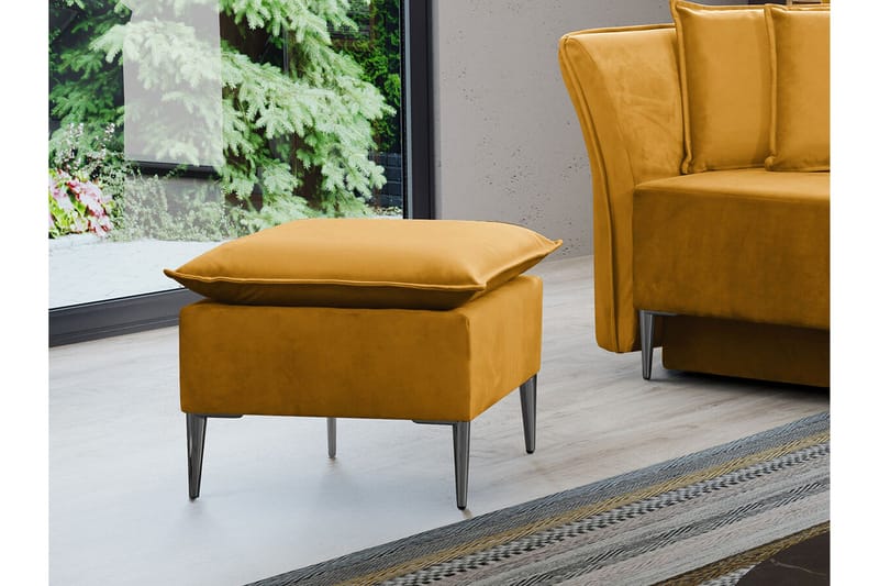 Staffin Fotpall 50 cm Yellow - Möbler - Fåtölj & stolar - Pall & puff - Fotpallar