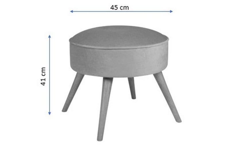 Stefanescu Fotpall - Grön - Möbler - Fåtölj & stolar - Pall & puff - Fotpallar