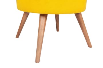 Stefanescu Fotpall - Gul - Möbler - Fåtölj & stolar - Pall & puff - Fotpallar