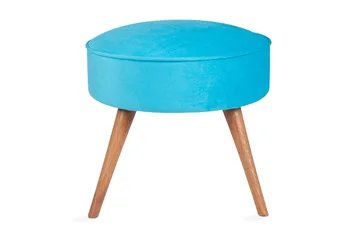Stefanescu Fotpall - Turkos - Möbler - Fåtölj & stolar - Pall & puff - Fotpallar