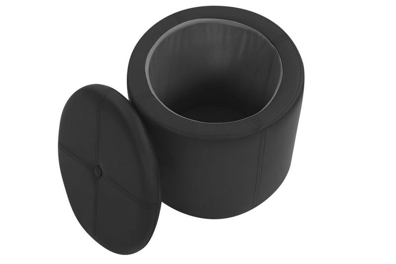 Syosset Fotpall med Förvaring - Svart - Möbler - Fåtölj & stolar - Pall & puff - Fotpallar