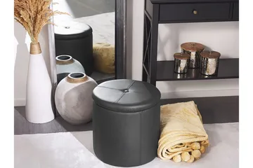 Syosset Fotpall med Förvaring - Svart - Möbler - Fåtölj & stolar - Pall & puff - Fotpallar