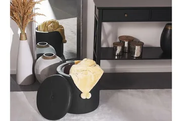 Syosset Fotpall med Förvaring - Svart - Möbler - Fåtölj & stolar - Pall & puff - Fotpallar