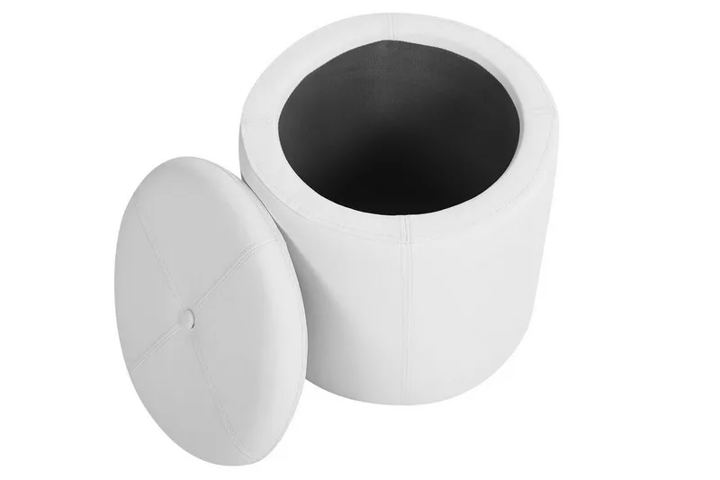 Syosset Fotpall med Förvaring - Vit - Möbler - Fåtölj & stolar - Pall & puff - Fotpallar