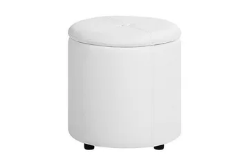 Syosset Fotpall med Förvaring - Vit - Möbler - Fåtölj & stolar - Pall & puff - Fotpallar