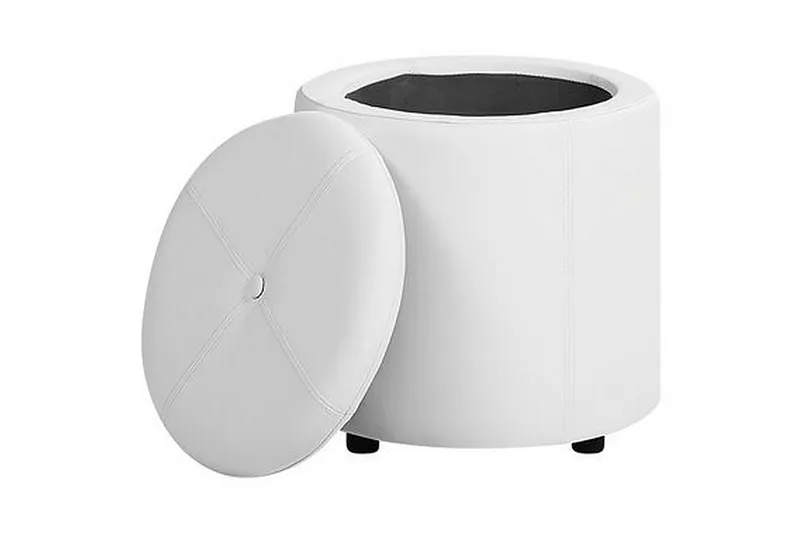 Syosset Fotpall med Förvaring - Vit - Möbler - Fåtölj & stolar - Pall & puff - Fotpallar