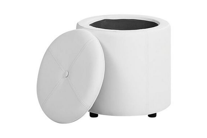 Syosset Fotpall med Förvaring - Vit - Möbler - Fåtölj & stolar - Pall & puff - Fotpallar