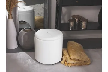 Syosset Fotpall med Förvaring - Vit - Möbler - Fåtölj & stolar - Pall & puff - Fotpallar