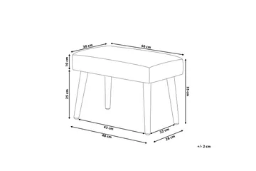 Takoma Fotpall 30|50 cm - Grå - Möbler - Fåtölj & stolar - Pall & puff - Fotpallar