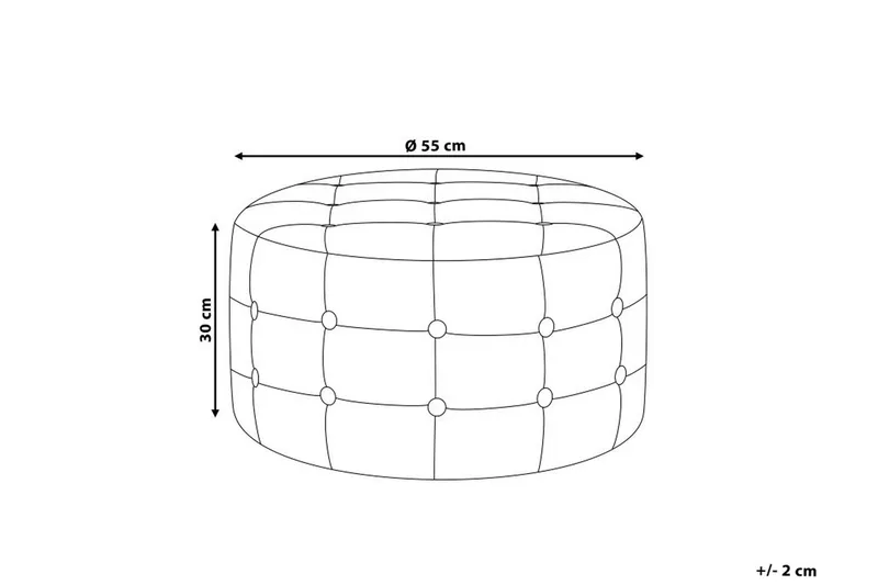 Tampa Fotpall 55|55 cm - Grå - Möbler - Fåtölj & stolar - Pall & puff - Fotpallar