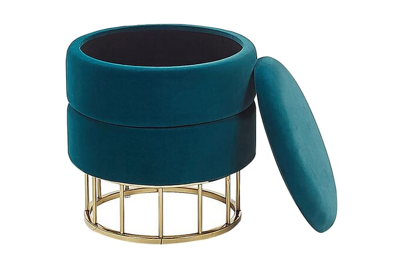 Tomakulla Fotpall med Förvaring - Blå - Möbler - Fåtölj & stolar - Pall & puff - Fotpallar