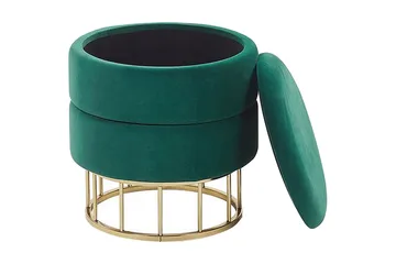 Tomakulla Fotpall med Förvaring - Grön - Möbler - Fåtölj & stolar - Pall & puff - Fotpallar