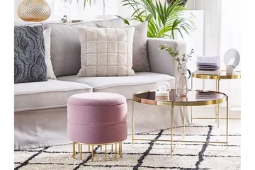 Tomakulla Fotpall med Förvaring - Rosa - Möbler - Fåtölj & stolar - Pall & puff - Fotpallar
