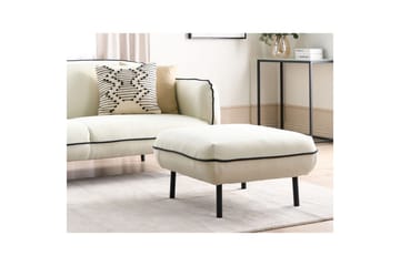 Fotpall Tonsberg Beige/svart - Beige/svart - Möbler - Fåtölj & stolar - Pall & puff - Fotpallar