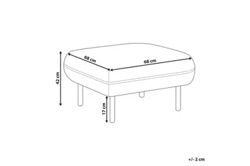 Fotpall Tonsberg Beige/svart - Beige/svart - Möbler - Fåtölj & stolar - Pall & puff - Fotpallar