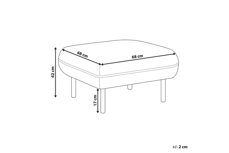 Fotpall Tonsberg Beige/svart - Beige/svart - Möbler - Fåtölj & stolar - Pall & puff - Fotpallar