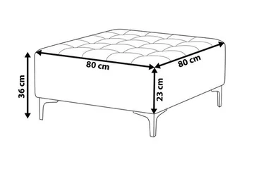 Toomey Fotpall - Grå - Möbler - Fåtölj & stolar - Pall & puff - Fotpallar