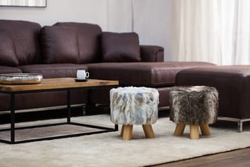 Topeka Fotpall 33|33 cm - Brun - Möbler - Fåtölj & stolar - Pall & puff - Fotpallar